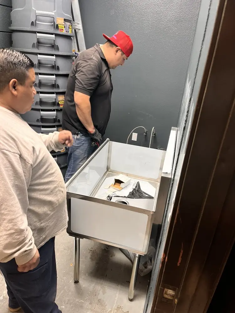 Commercial plumbing and sink installation in Lansing